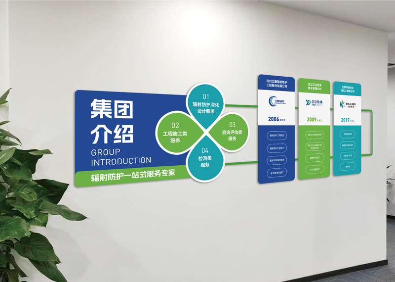 簽約浙江億達(dá)檢測(cè)技術(shù)有限公司文化墻設(shè)計(jì)制作!