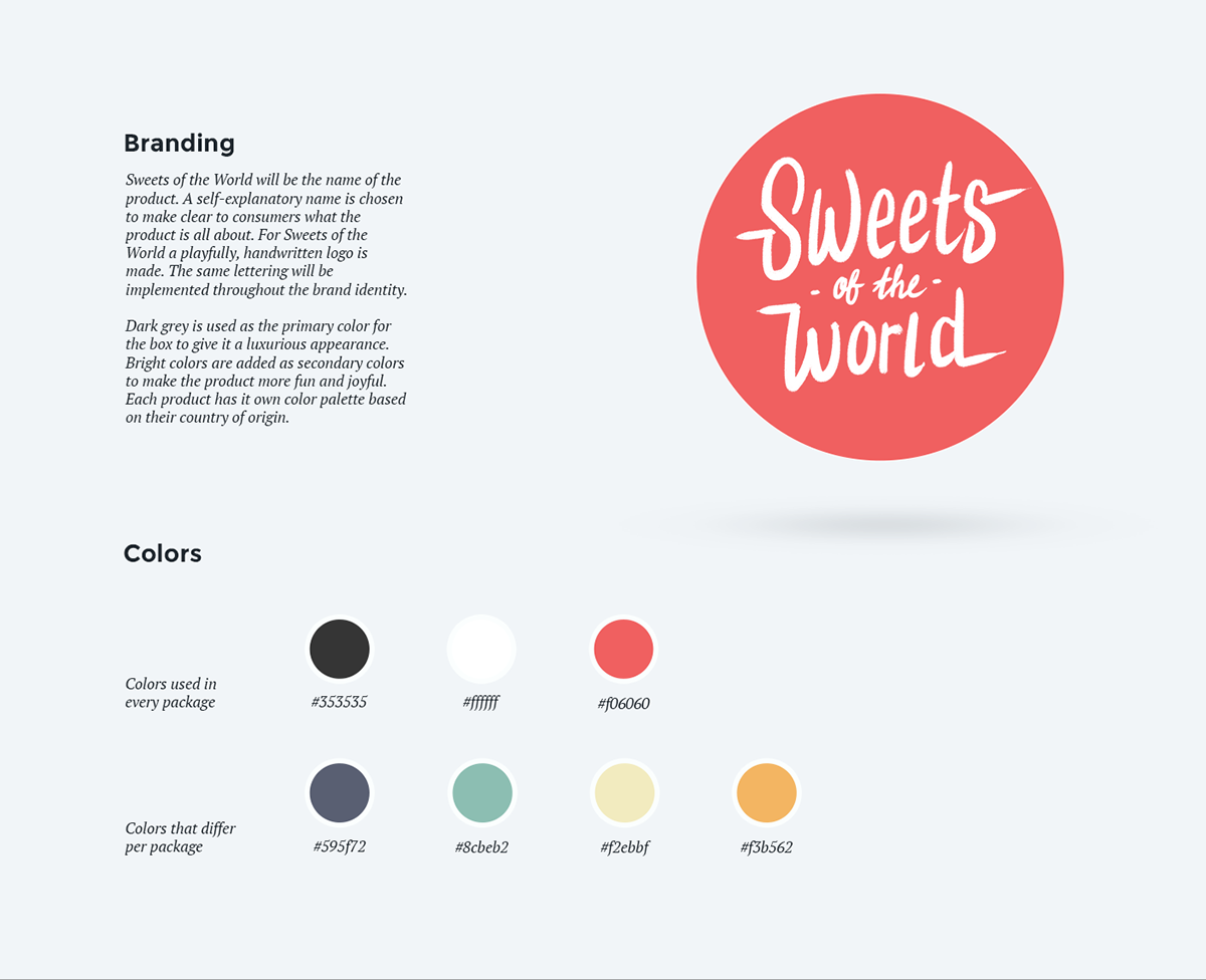 手工甜品品牌介紹、包裝標(biāo)準(zhǔn)色