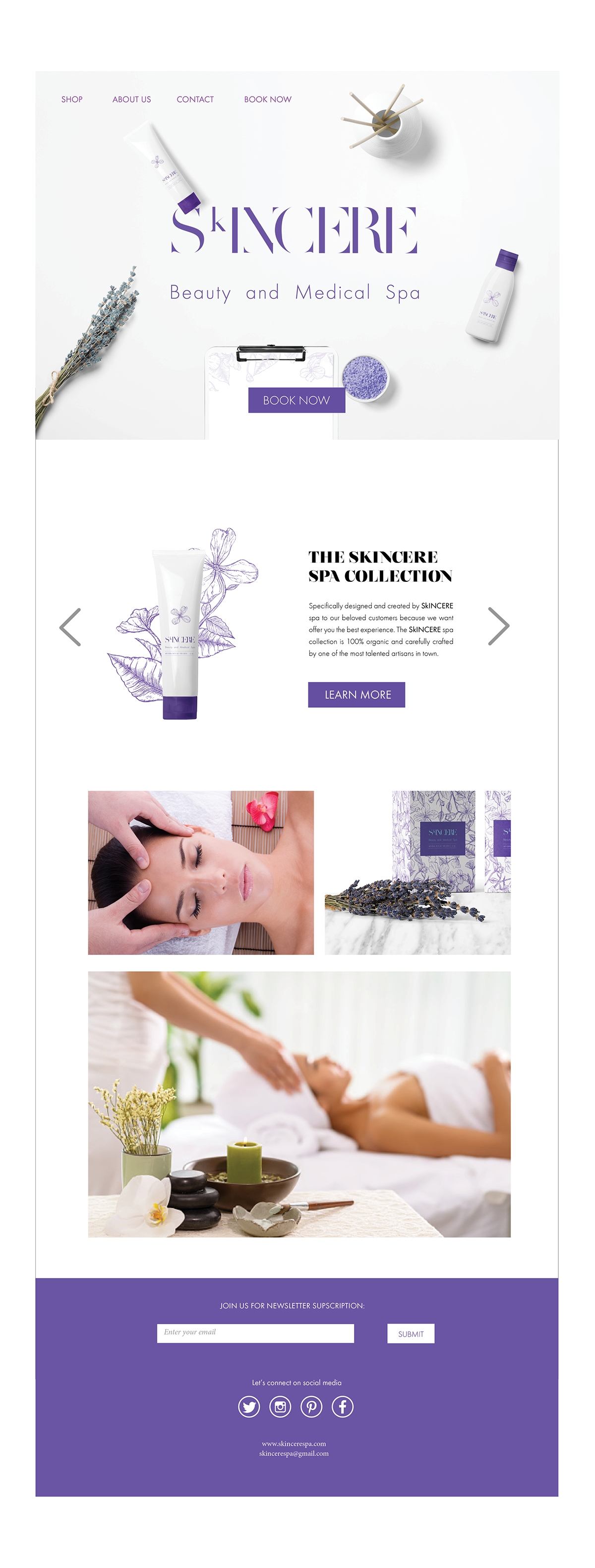 豪華水療中心護膚用品產品品牌包裝設計