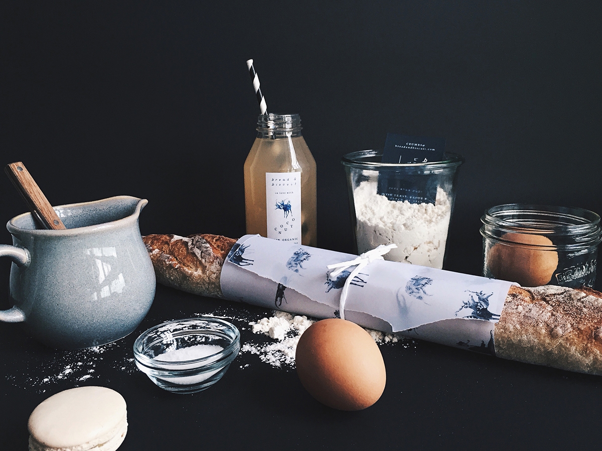 概念化早餐,面包與餅干食品飲料包裝設(shè)計(jì)