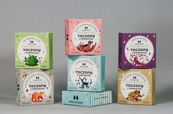 可鹽可甜，動物愛好者的心頭好｜小清新插畫素食包裝設計