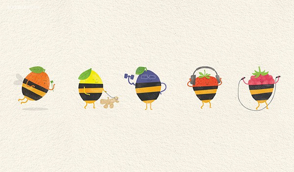 可愛到飛起的小水果？俏皮蜂蜜漿果包裝設計