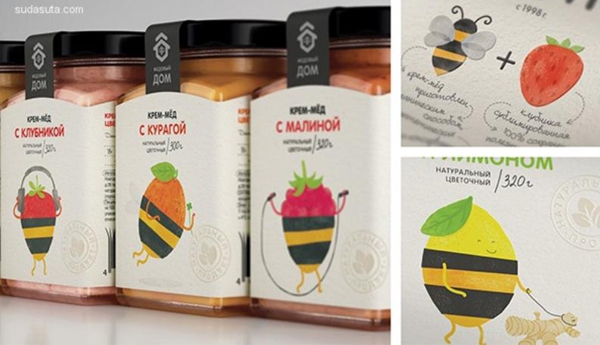 可愛到飛起的小水果？俏皮蜂蜜漿果包裝設計