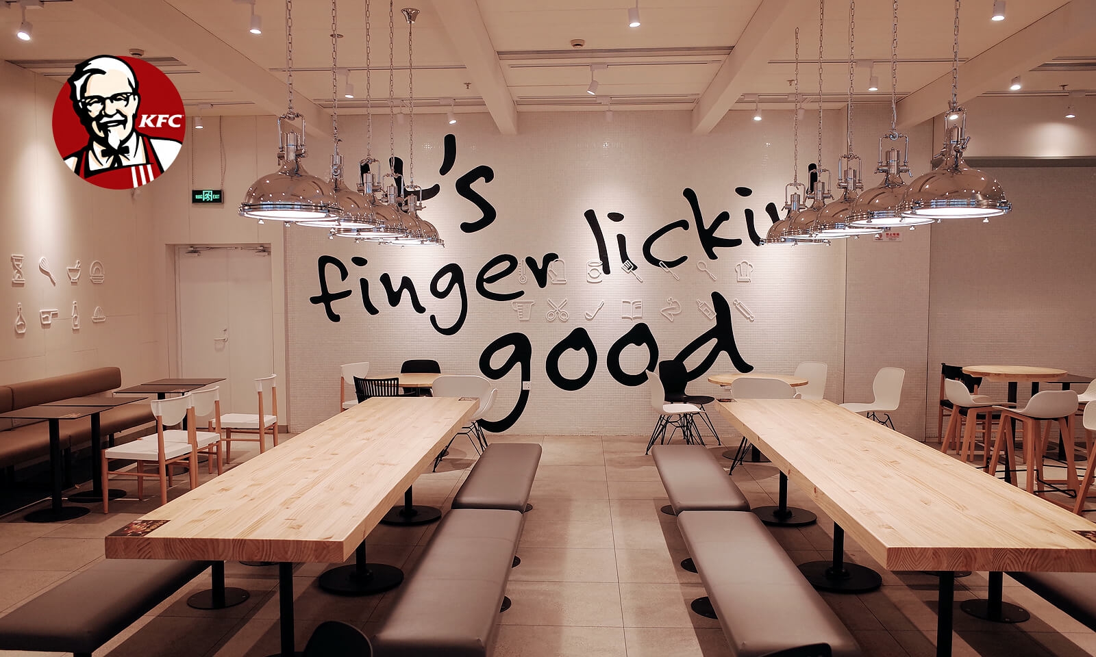 經(jīng)常去肯德基，卻沒有發(fā)現(xiàn)墻上的小巧思|壁畫插畫設(shè)計(jì)